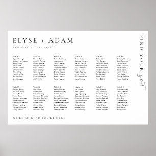 Estelle Modern Minimal 12 Poster de table