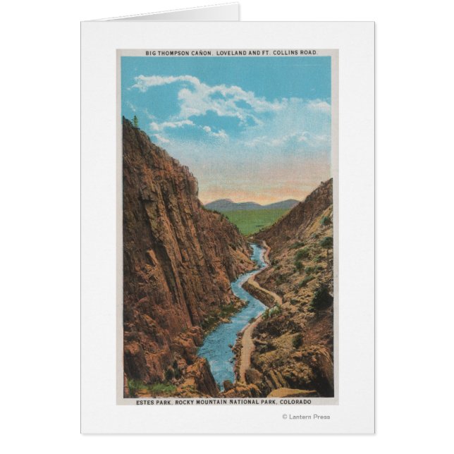 Estes Park, CO - Vue du canon Big Thompson (Devant)