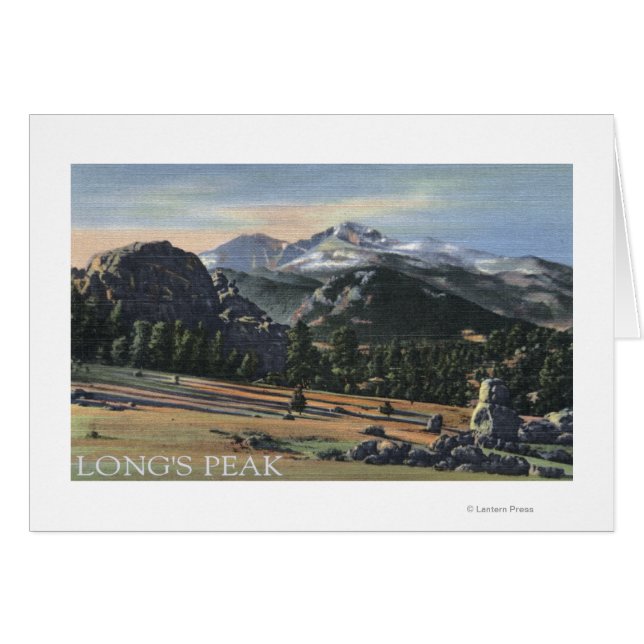 Estes Park, Colorado - Longs Peak View (Devant horizontal)