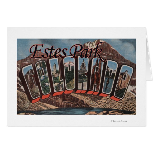 Estes Park, Colorado - Scènes à grandes lettres (Devant horizontal)