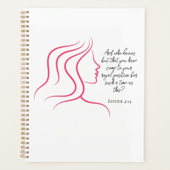 Esther 4:14 Écriture Verset Biblique Silhouette Ro (Devant)