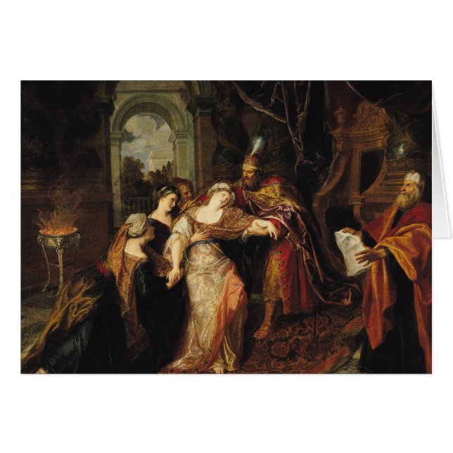 Esther avant Ahasuerus, avant 1697 (Devant horizontal)