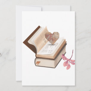 Esthétique de livre vintage avec carte du cœur et
