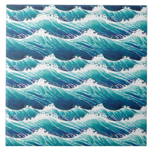Esthétique Ocean Waves Carreaux décoratifs en céra