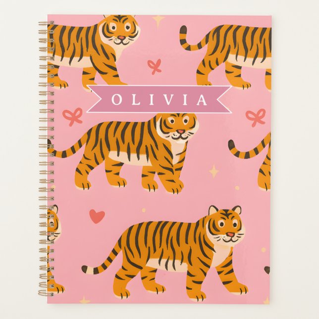 esthétique personnalisée rose tigre chic branchée  (Devant)
