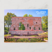 Estonie, Carte postale de Viljandi !