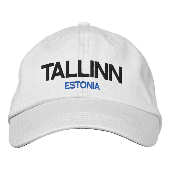Estonie Tallinn Casquette ajustable personnalisé (Devant)