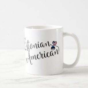 Estonien Américain Coeurs Enmêlés Mug