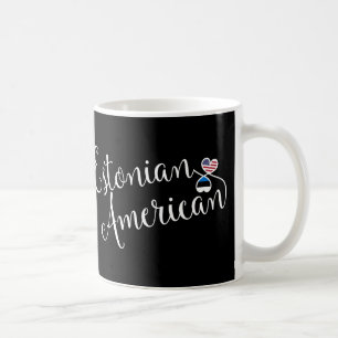 Estonien Américain Coeurs Enmêlés Mug