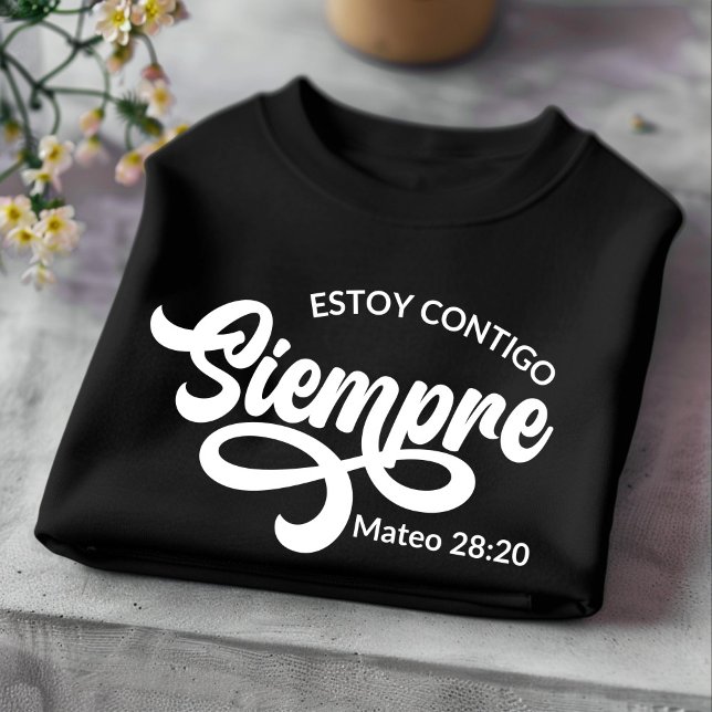 Estoy Contigo Siempre Chrétien T-shirt Espagnol (Créateur téléchargé)