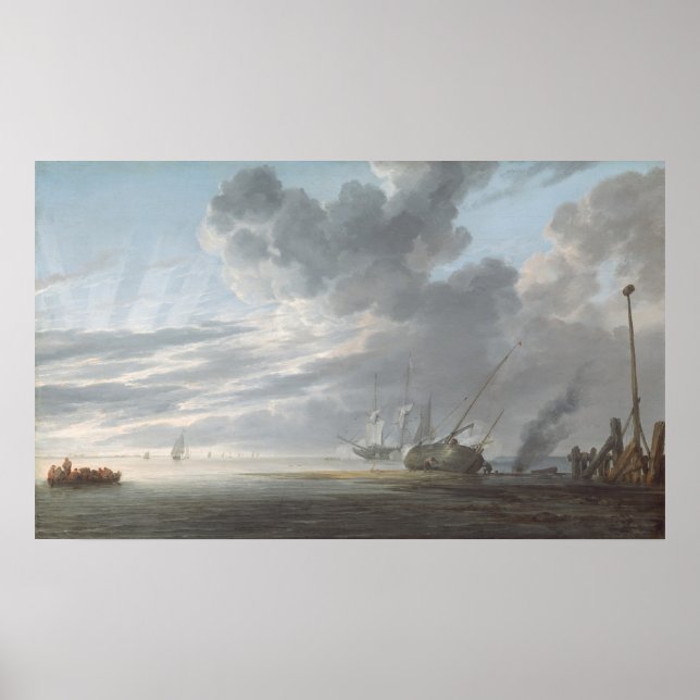 Estuaire - Poster d'art raffiné Simon de Vlieger (Devant)