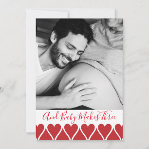 Et Baby Fait Trois Faire-part Photo Grossesse