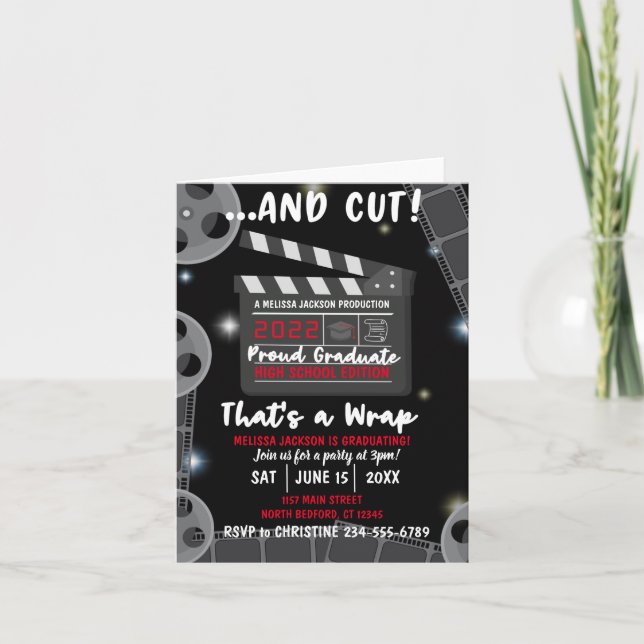 Et coupez C'est dans la boîte Invitation noire de  (Devant)