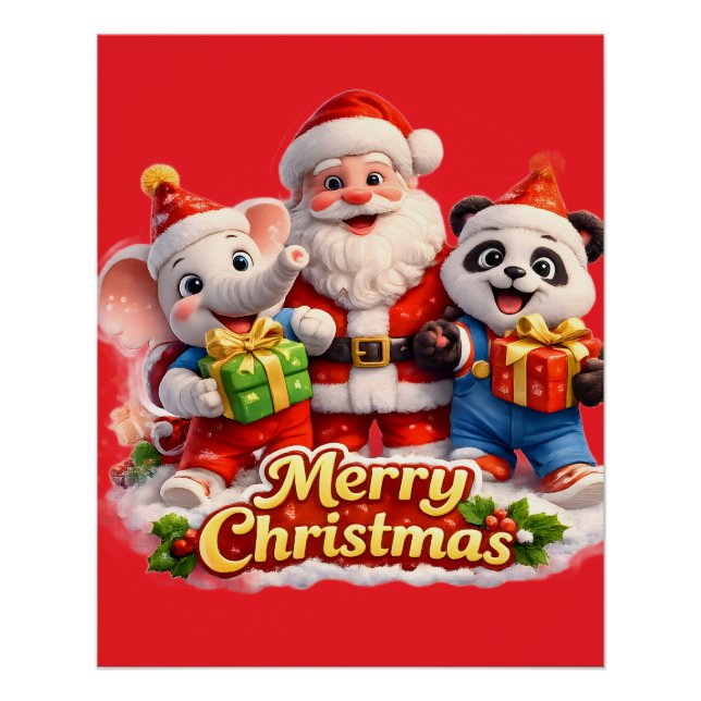 Et Dave Joyeux Noël Santa affiche (Devant)