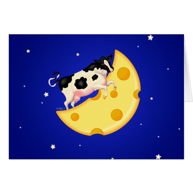 Et la vache s'est cognée sur la lune de fromage su (Devant horizontal)