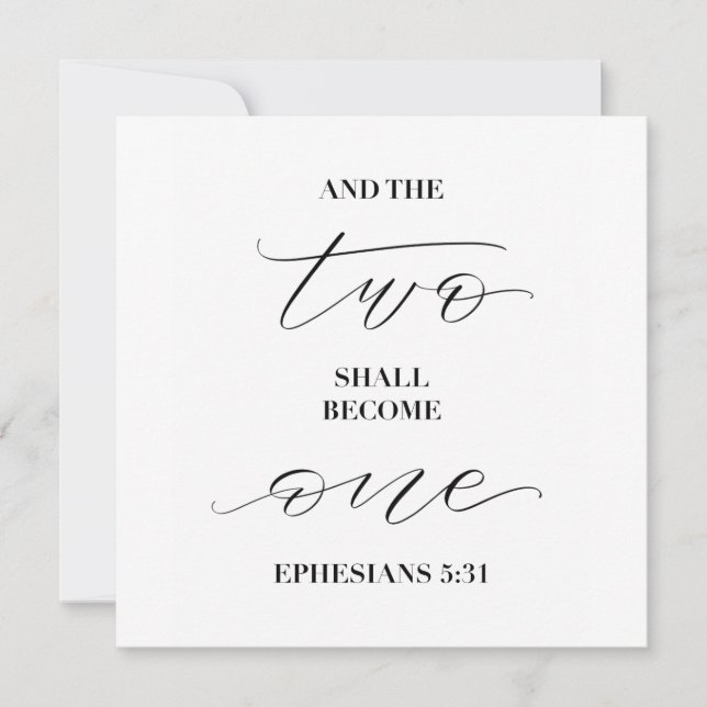 et les deux deviendront un (Devant)