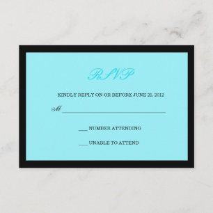 et Noir mariage RSVP