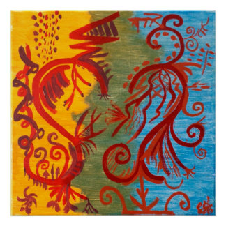 "Et parfois nous ne Mesh pas" 20x20 Poster d'art