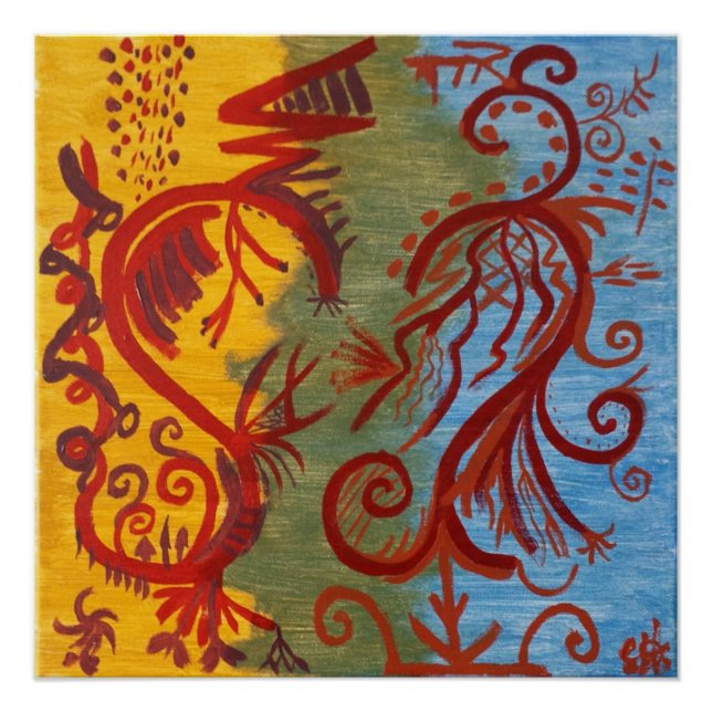 "Et parfois nous ne Mesh pas" 20x20 Poster d'art (Devant)