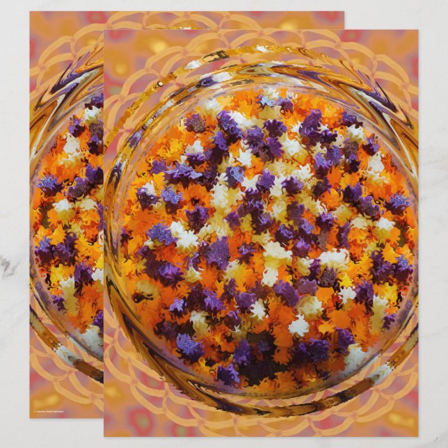 ET Potpourri Papier pour Scrapbook Recto-Verso (Devant / Derrière)