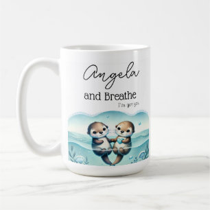 Et respirez Tasse personnalisée Amitié Loutre
