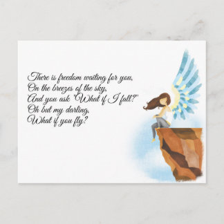 Et si je tombe ? Carte postale