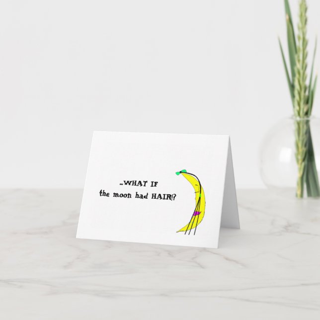 ET SI la lune avait DES CHEVEUX ! ? Carte de corre (Devant)