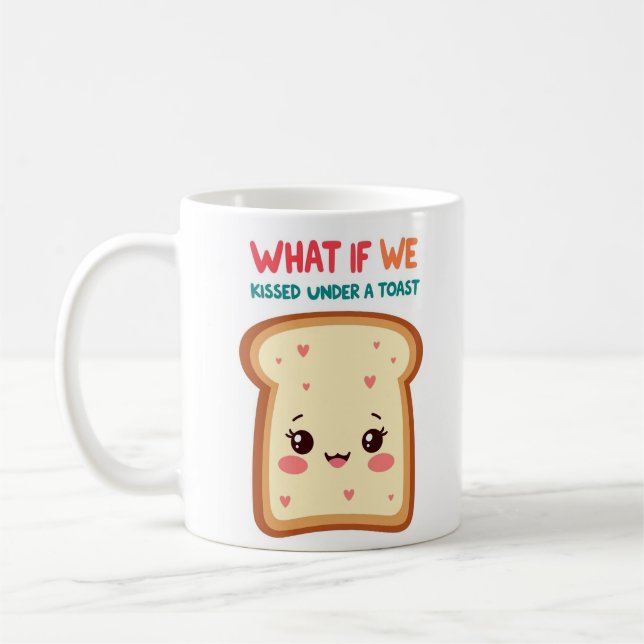 Et si on s'embrassait sous un toast Mug drôle (Gauche)