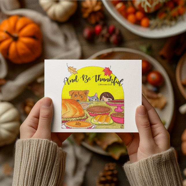 Et Soyez Heureux Carte Postale Inspirationnelle (Créateur téléchargé)