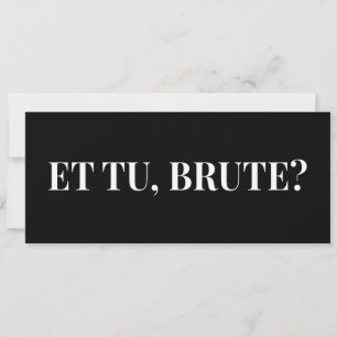 Et Tu, Brute ? Jules César III de Shakespeare