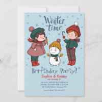 Établissons une invitation de bonhomme de neige