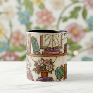 Étagère de livres en verre teinté Mug Cadeau pour