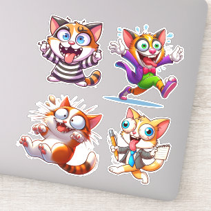 Étaient Tous Mad Ici Chat Sticker