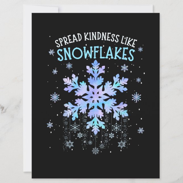 Étaler la gentillesse comme les flocons de neige E (Devant)