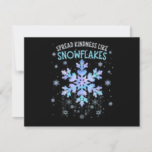 Étaler la gentillesse comme les flocons de neige E