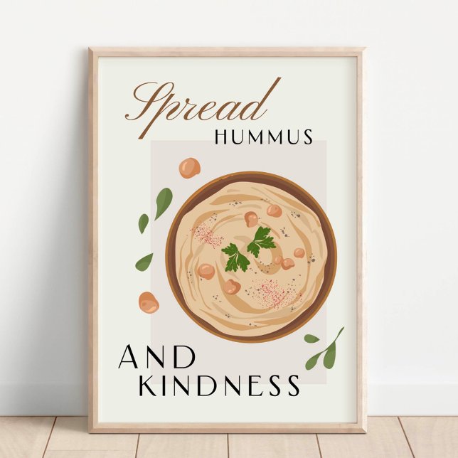 Étalez du Houmous et de la Gentillesse Décoration  (Créateur téléchargé)