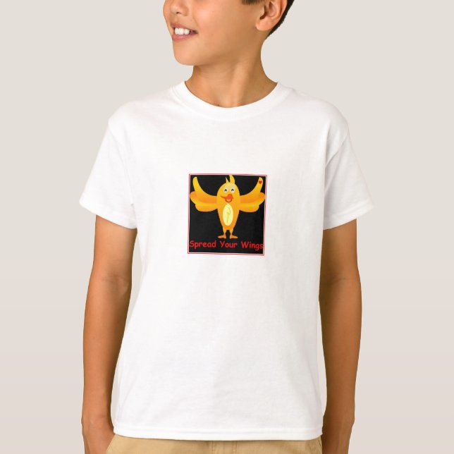 Étalez vos ailes - Tshirt de jeunes avec des oisea (Devant)