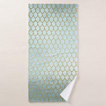 Étalons de sirène de Parties scintillant or Turquo