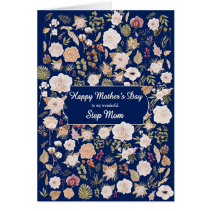 Étape Maman Fleurs éparpillées Fête des mères