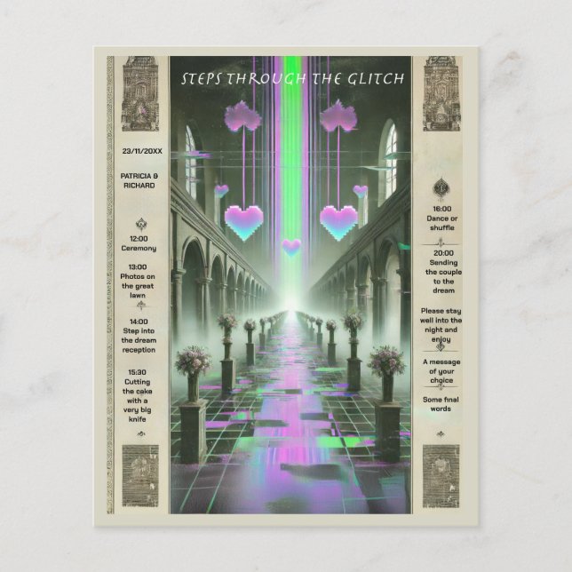 Étapes à travers le Mariage Weirdcore Glitch (Devant)