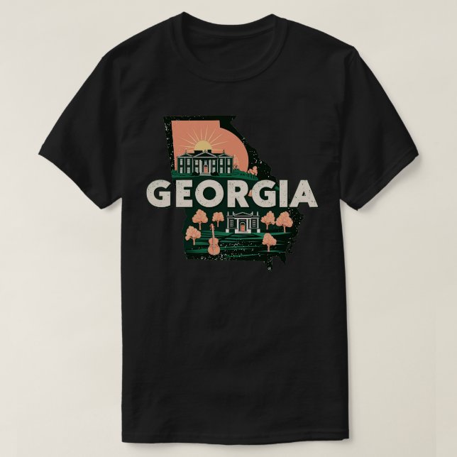 Etat de Géorgie TShirt (Design devant)