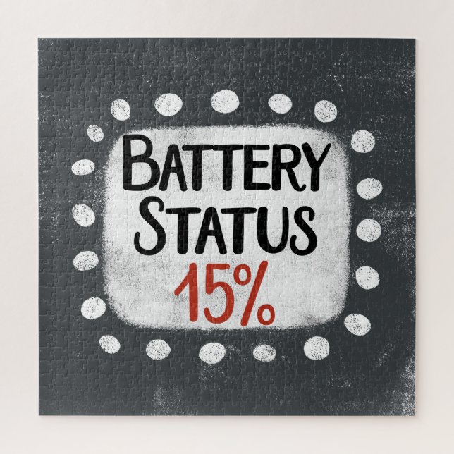 État de la batterie Puzzle 15 % (Vertical)