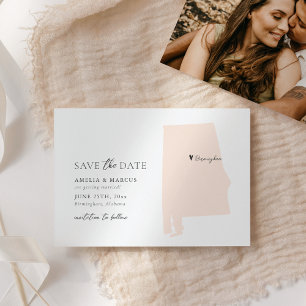 État de l'Alabama Enregistrer la carte de date