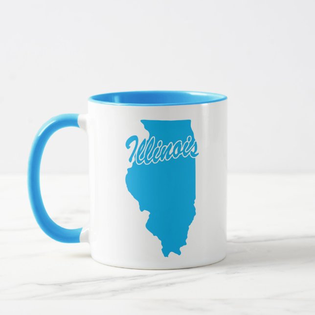 État De L'Illinois En Forme De Mug (Gauche)