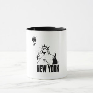 état de new york j'aime ny coffee mug design