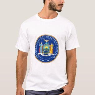 État de T-shirt de joint de drapeau de New York