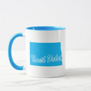 État Du Dakota Du Nord Forme De Mug