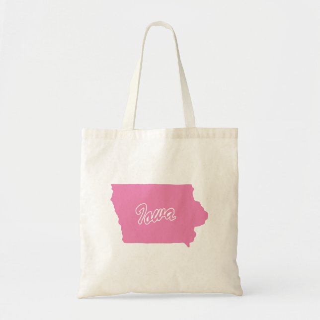 État Du Sac fourre-tout De Forme Iowa (Devant)