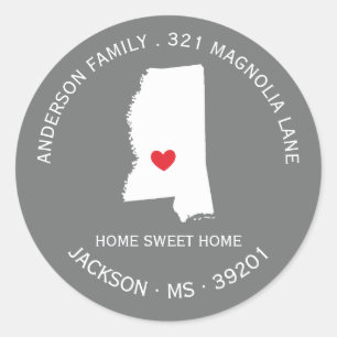 État MISSISSIPPI   Nouveau Sticker Étiquette de ad