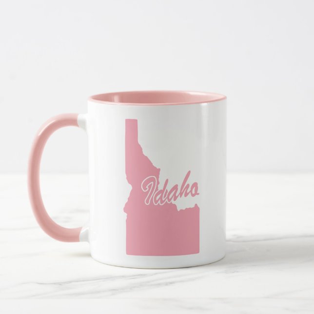 État Rose De L'Idaho Forme Mug (Gauche)